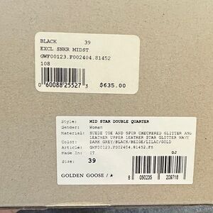 Golden Goose Mid Star Double Quarter Sneakers - Black/Grey/Beige/Lilac/Gold